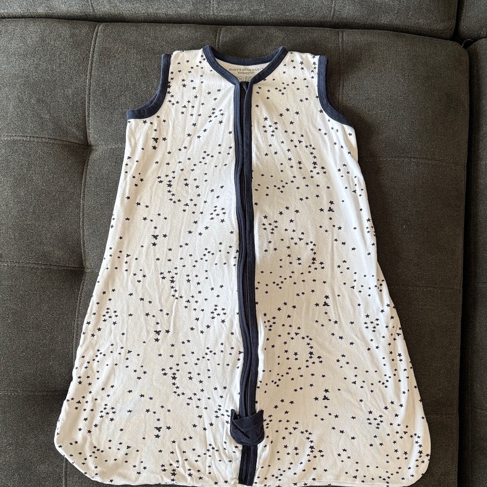 Burt's Bees Baby Navy and White Sleep Sack, 1.0tog